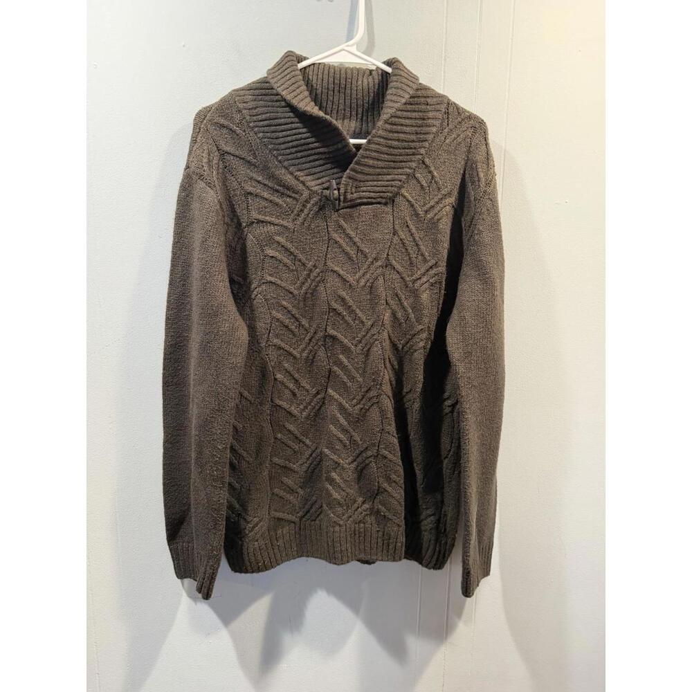 Mens Method Sweater Size Large Brown